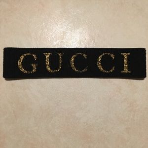 Gucci black elastic headband nwot